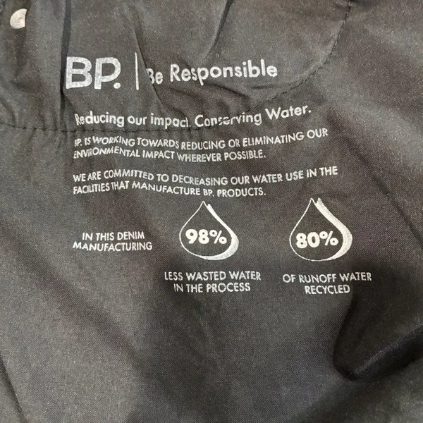 BP. Black Denim Bermuda Shorts Size 30 High Rise Raw Hem New with Tags Casual‎ - Image 4