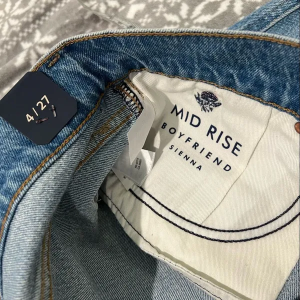 Lucky Brand Sienna Mid Rise Slim Boyfriend Jean Size 4/27 Floral‎ Embroidered - Image 6
