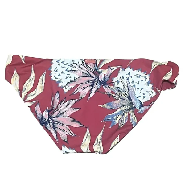 Roxy Women's 70's Floral Bikini Bottoms Pink Size S - Image 3