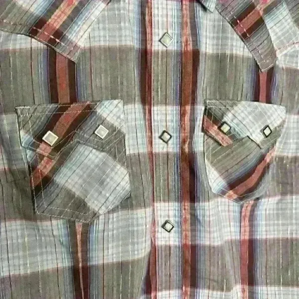 Wrangler pearl snap long sleeved‎ Western shirt Sz S - Image 2