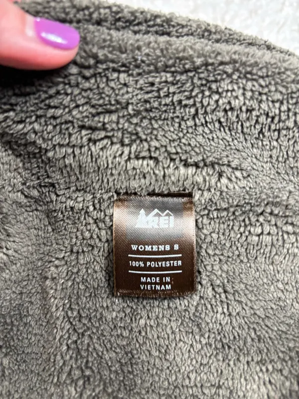 REI Women’s Small Burnt Orange Insulated Fleece Lined Snap Vest - Image 3
