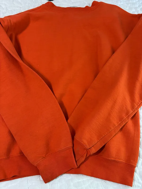 Orange Illinois crew neck sweatshirt - Image 4