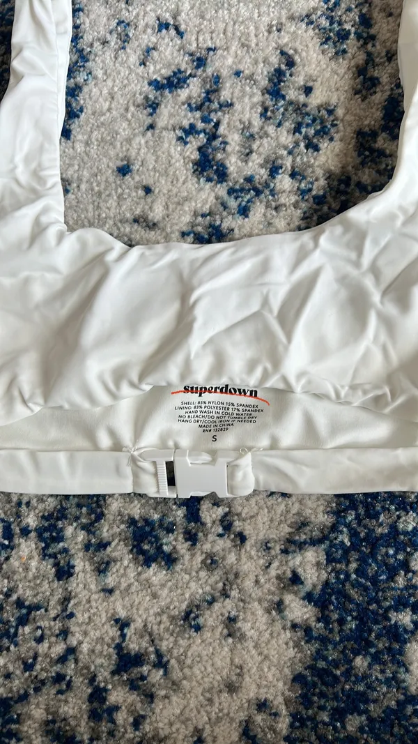 superdown Mona Bikini top in White Small - Image 4