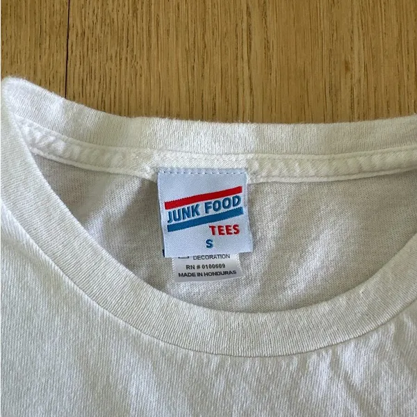 Junk Food - The Beatles Abbey Road Graphic Tee in White - Image 2