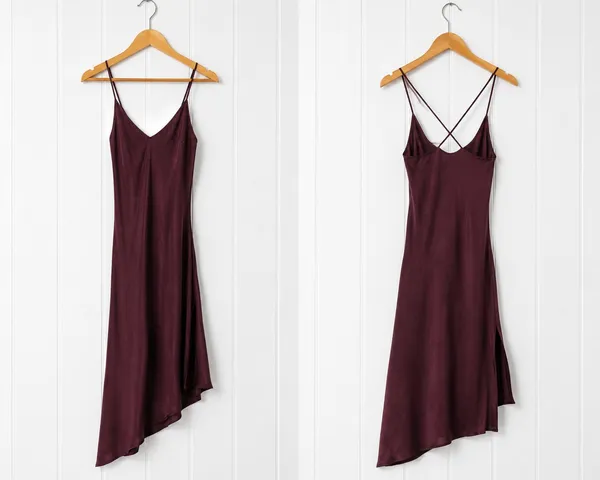 AG Adriano Goldschmied Scarlet Slip Dress XS Burgundy Cross Back Asymmetrical - Image 2