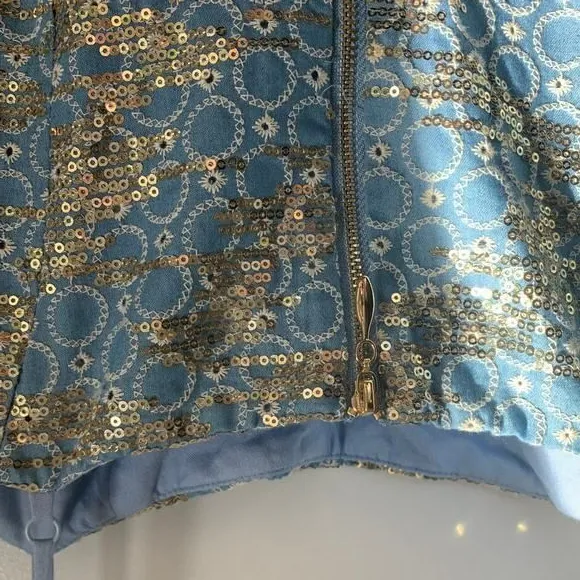ELLIATT‎ Robe Makenzie Size Medium Beaded Embroidered Sequin - Image 8