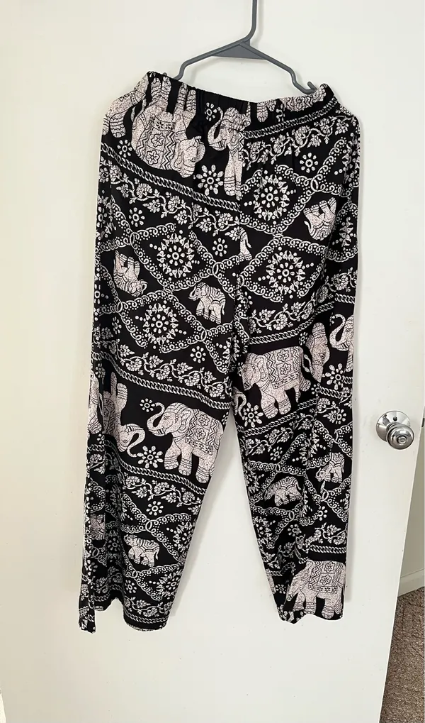 Elastic high waisted pants Black Size XL - Image 2