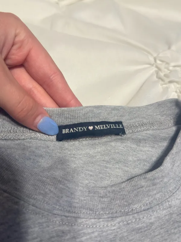 Brandy Melville Graphic Crop Long Sleeve Top - Image 2