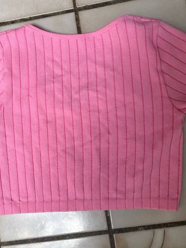 Brand New Zara SEAMLESS TOP Pink Size Large - Image 9