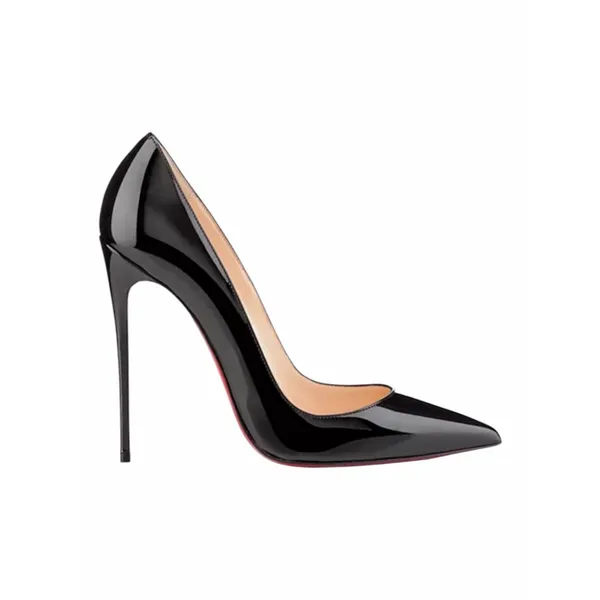 Christian Louboutin So Kate 120 Patent Leather Pump Black Size 40.5 - Image 4