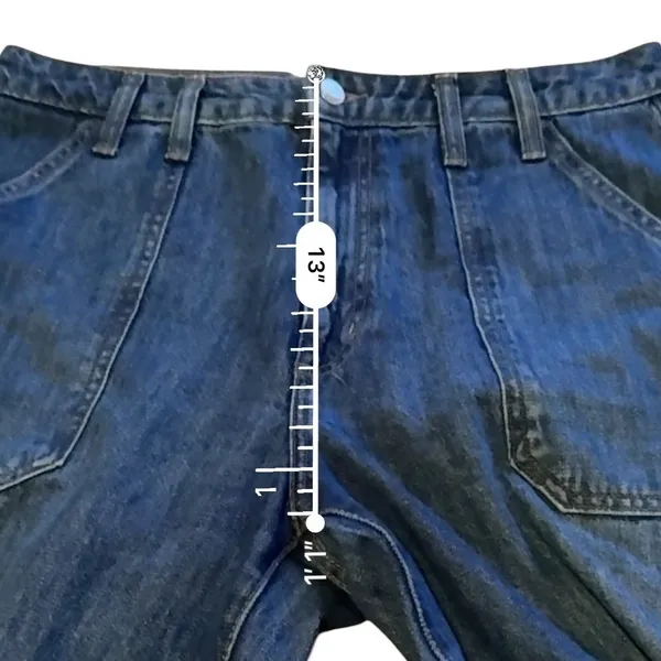 Universal Threads High Rise Wide Leg Jeans Womens 10‎ Long Medium Wash Utility - Image 11