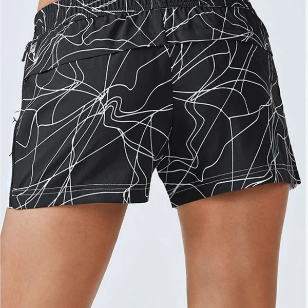Fabletics Black and White Athletic Shorts - Image 4