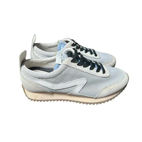 Rag&Bone Women’s 37.5 US‎ 6.5 Grey Retro Runner Suede Trainers Sneakers #S63-6 - Image 4
