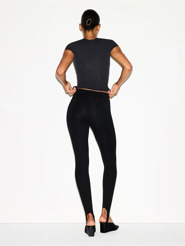 BNWT Skims The Essential Pants High Waist Stirrup Pants Obsidian S - Image 3
