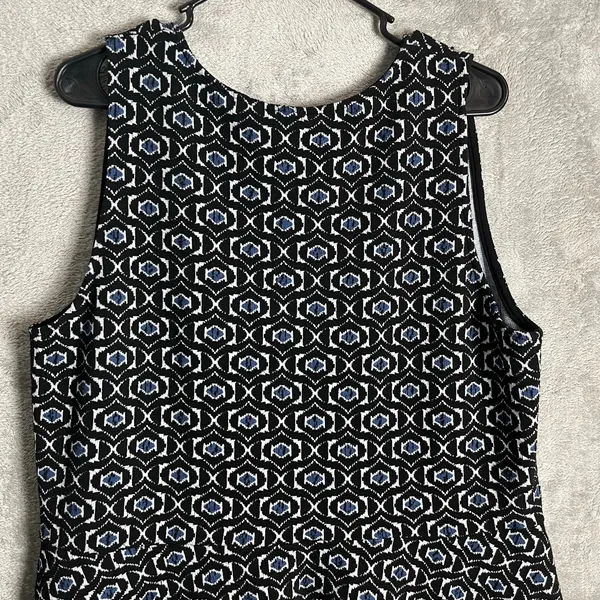 Leota Dia &‎ CO Geo Jacquard Dress Size 2L Black New - Image 2