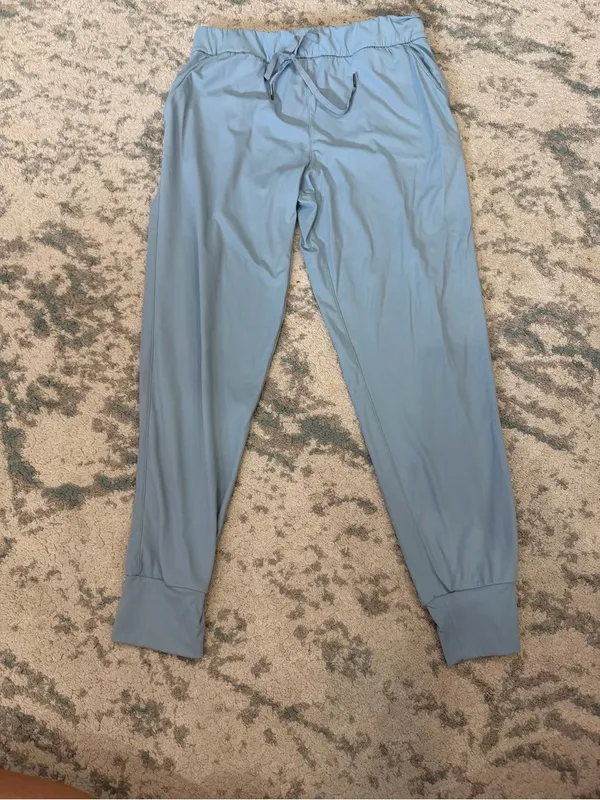 SAGE Collective Women’s Joggers S Light Blue Soft Drawstring 26” Inseam - Image 2