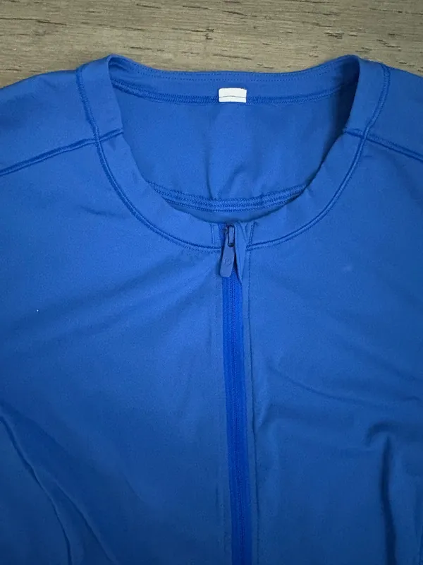 Lululemon Flash Forward Half Zip Cerulean Blue Sz 2  - Image 7