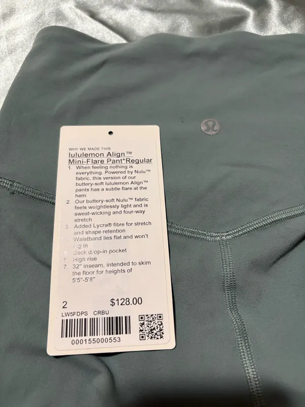 Lululemon align mini flare pant Regular OP $128 - Image 2
