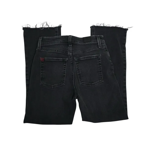 BDG Womens 26 Kick Flare High Rise Cropped Jeans in Black - Image 5