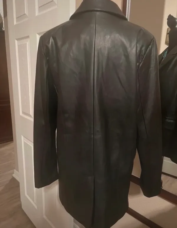 Sans souci black faux leather jacket - Image 3