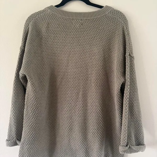Blu-pepper Women's Green and Grey Jumper - Image 4
