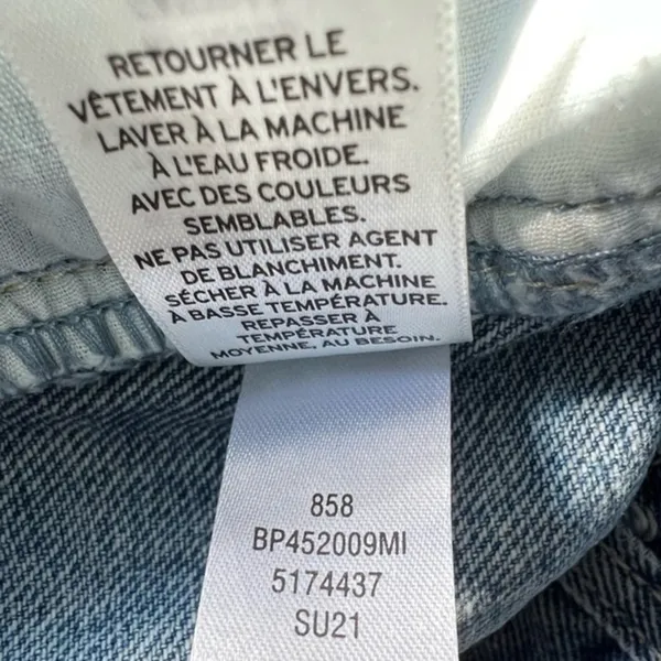 BP. Quilt Patchwork Tapered High Rise Denim Blue‎ Jeans Size 29 NWT - Image 7