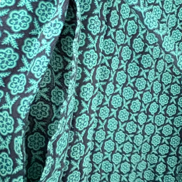 Maeve Geoscope Jumpsuit Small Green Blue Boho Graphic Print Button Front Belted - Image 13