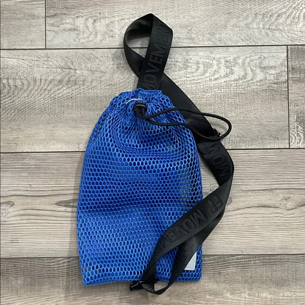 Free People Blue Mesh Sling Bag - Image 5