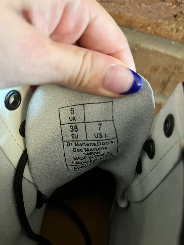 Dr. Martens White Leather Boots - Image 4