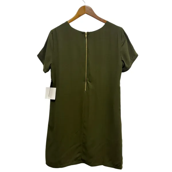 Lulus Shift and Shout Olive Green Shift Dress size XS NWT - Image 4