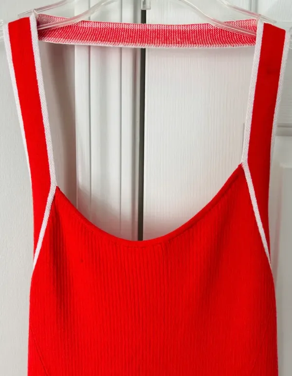 Anthropologie Daily Practice Halter Knit Mini Dress, Size L - Image 9