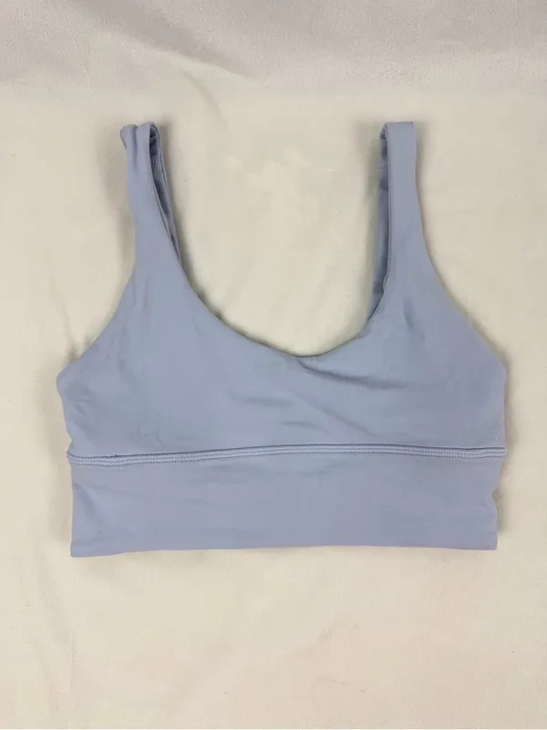 Lululemon Align Reversible Sports Bra Pastel Blue Women's Size 4 W2CYOS - Image 3