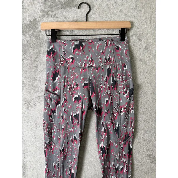 Lululemon Fast and Free High Rise Tight‎ 25" Floral Flux Multi Size 6 Athleisure - Image 2