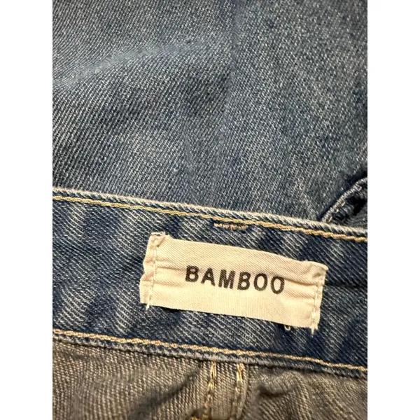 Bamboo Women‎ Wide Leg High Rise Light Wash Denim Jeans Size 13/31 Cotton - Image 7