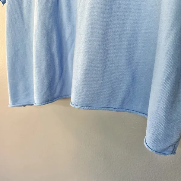 Judith March Y’all Graphic Short Sleeve Sweatshirt Pullover Blue Large - Image 6