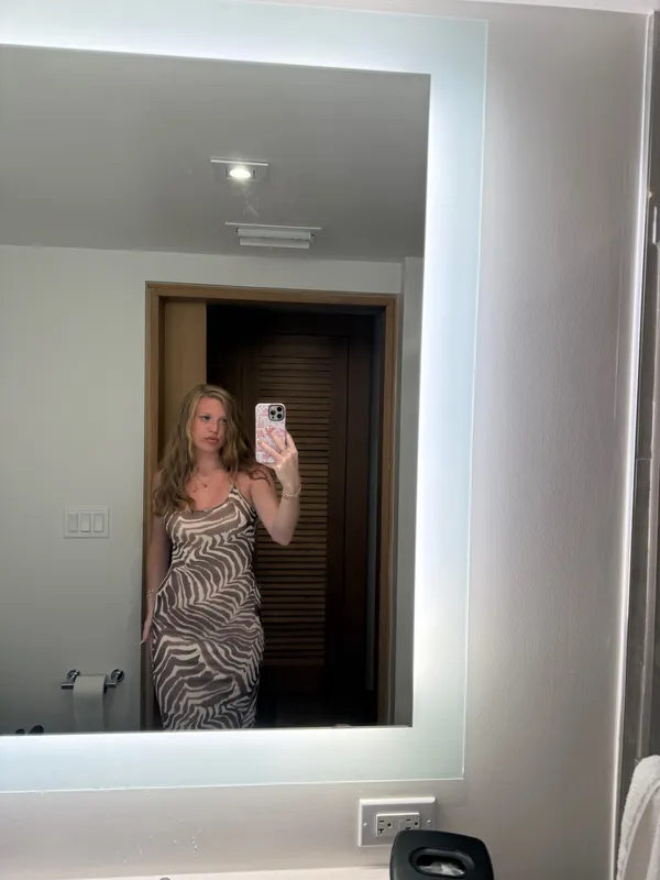 Zebra print maxi dress Multiple Size M - Image 3