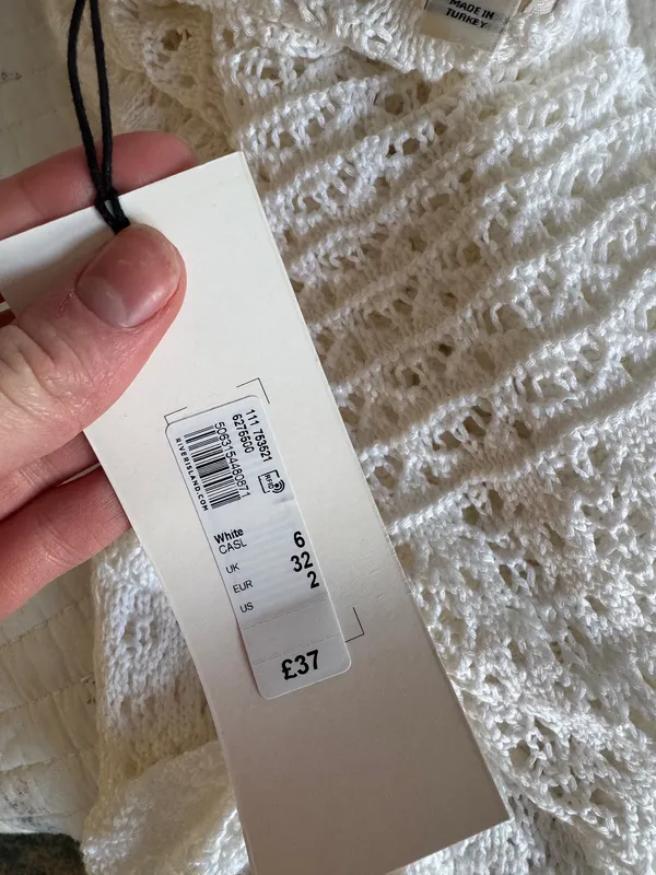 River Island White Flowy Sleeve Sweater - Image 4