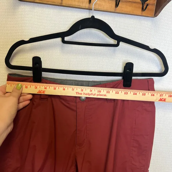 Burton Womens Cargo Snow Pants Dark Red Medium Ski Snowboard Leg Vents - Image 4
