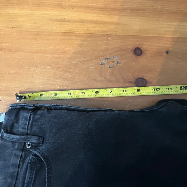 Good American Good‎ Straight High Rise Jeans Zip Fly Women Black Size 4 / 27 - Image 6