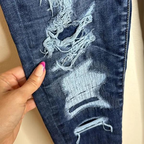 American Eagle Women's Super Stretch High-Rise Distressed Jegging‎ Jeans Size 6 - Image 5