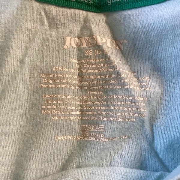 Joyspun Casual Tee Green Size XS - Image 5