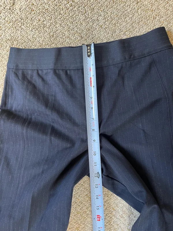 Spanx the Perfect Pant in Navy Pinstripe size Large - Image 7