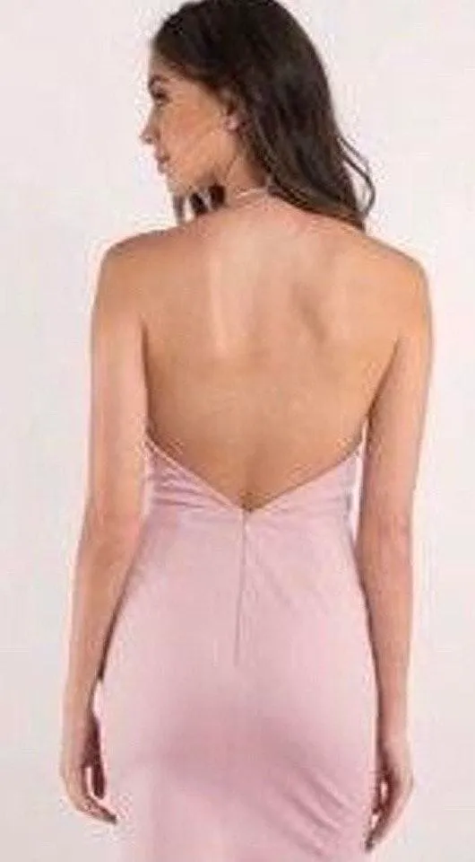 Tobi Dusty Pink Halter Open Back Dress - Image 2