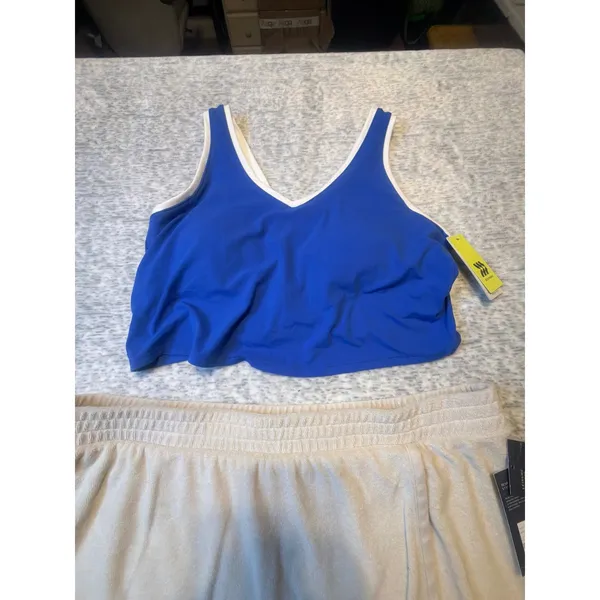 Universal Thread Women‎ Tan Terry Skirt and Blue AIM tank top Size XXL NWT - Image 6