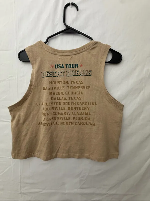 Recycle Threads Desert Dreams Country Music Festival Crop Tank L. NWOT(A724) - Image 7