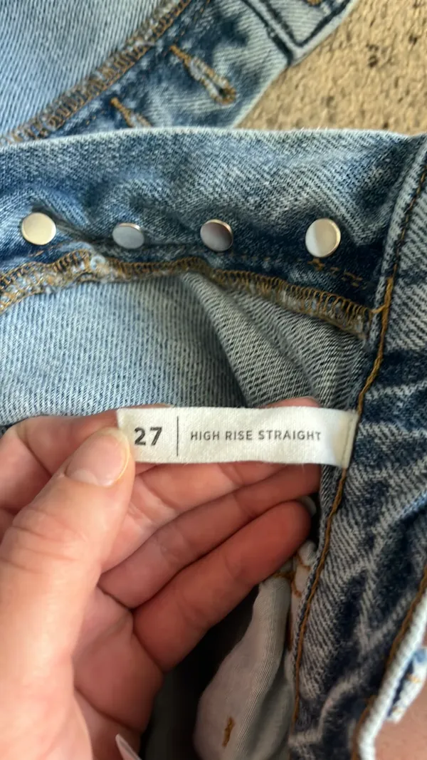 PacSun Denim Blue Jeans High-Rise straight - Image 4