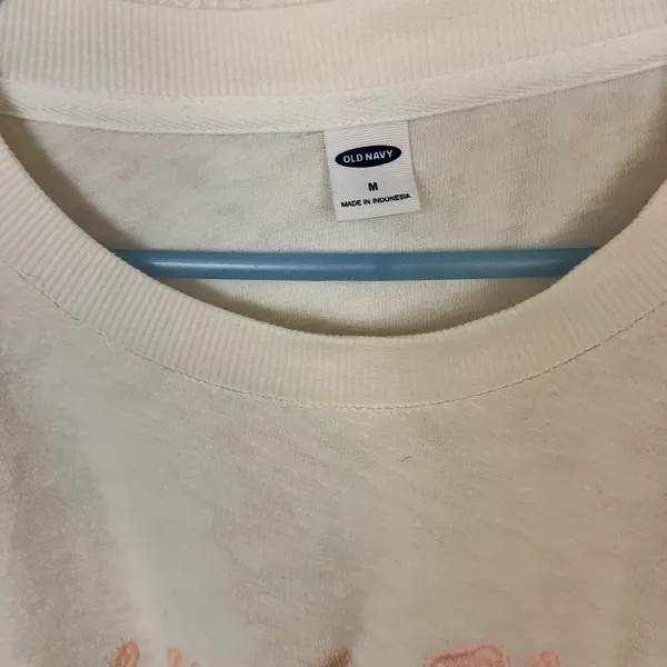 Old Navy Loose Cropped Long-Sleeve Terry Sweatshirt size medium - Image 4