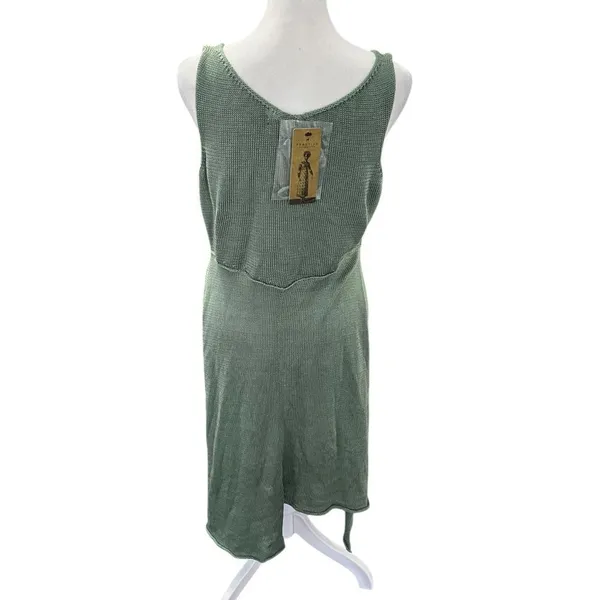 NWT Peruvian Connection Portobello Pima Cotton Dress Sage M - Image 6