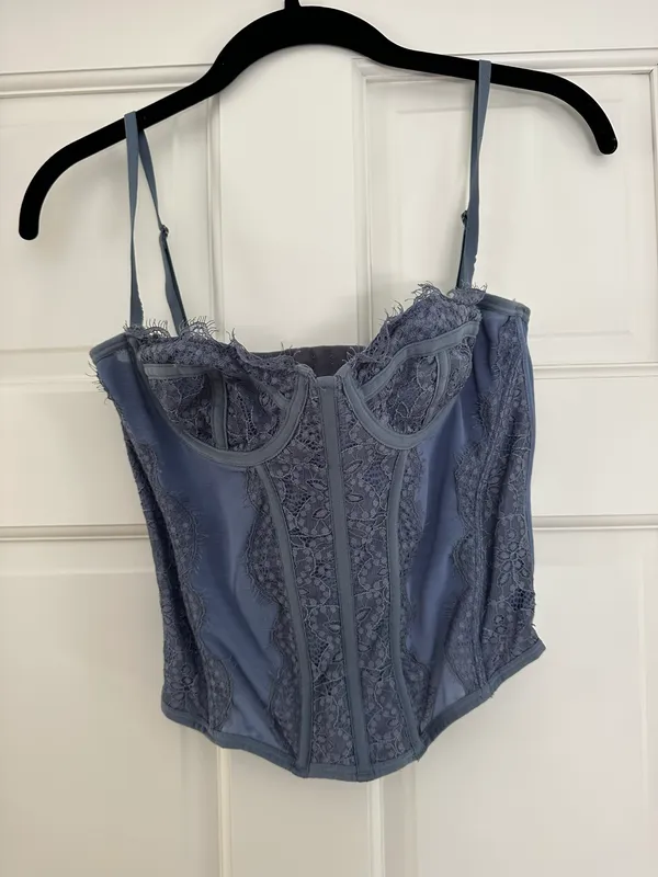 Urban Outfitters Blue/Grey Corset - Image 2