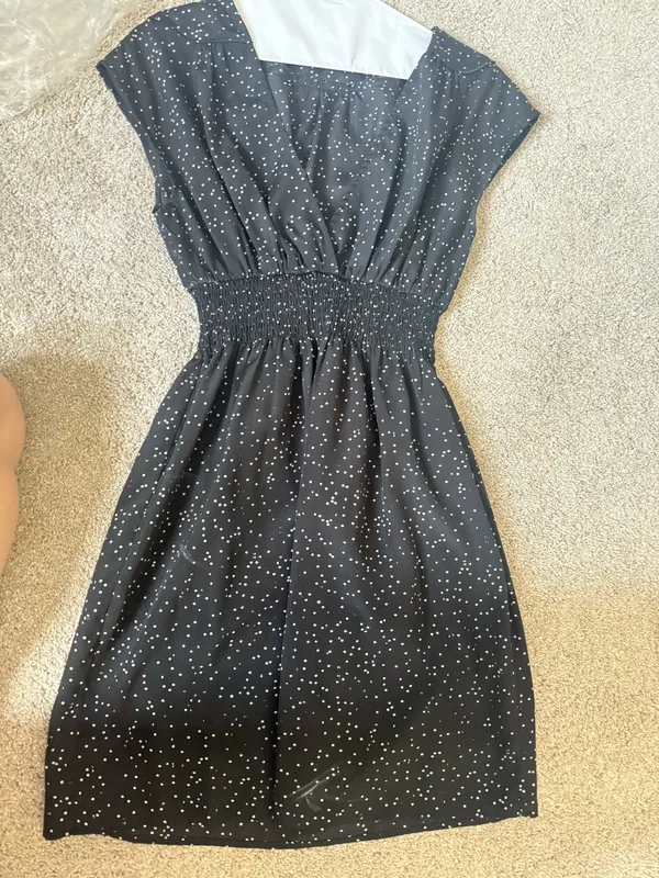 Black Polka Dot Guess Dress - Image 2